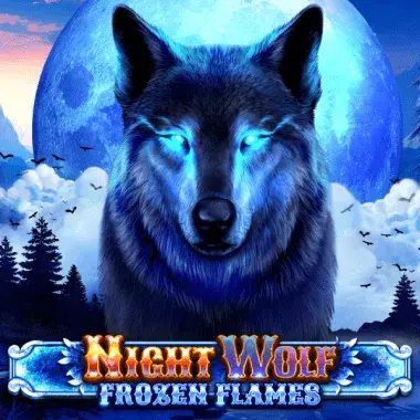 night wolf frozen flame